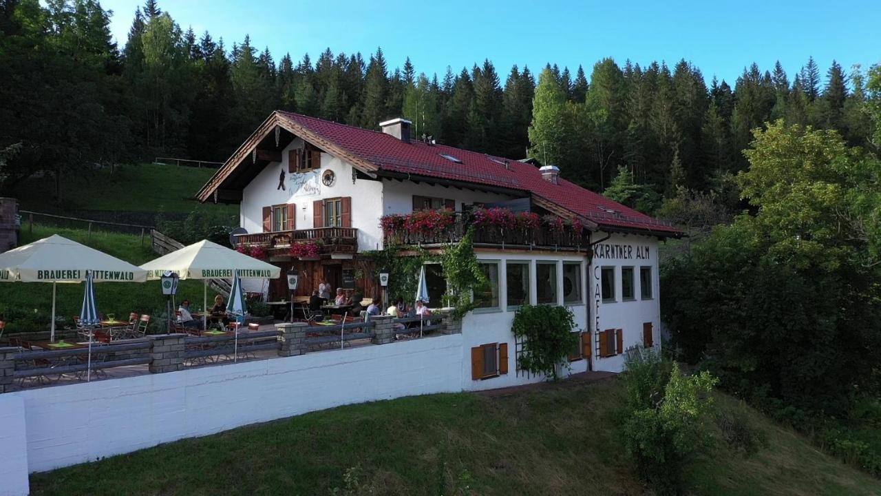 Hotel Berggasthof Kärntner Alm Mittenwald Exterior foto