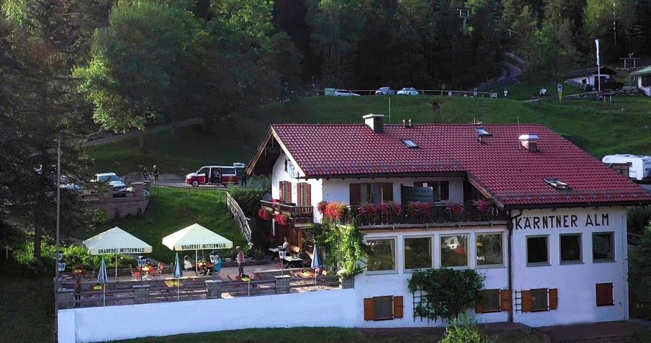 Hotel Berggasthof Kärntner Alm Mittenwald Exterior foto
