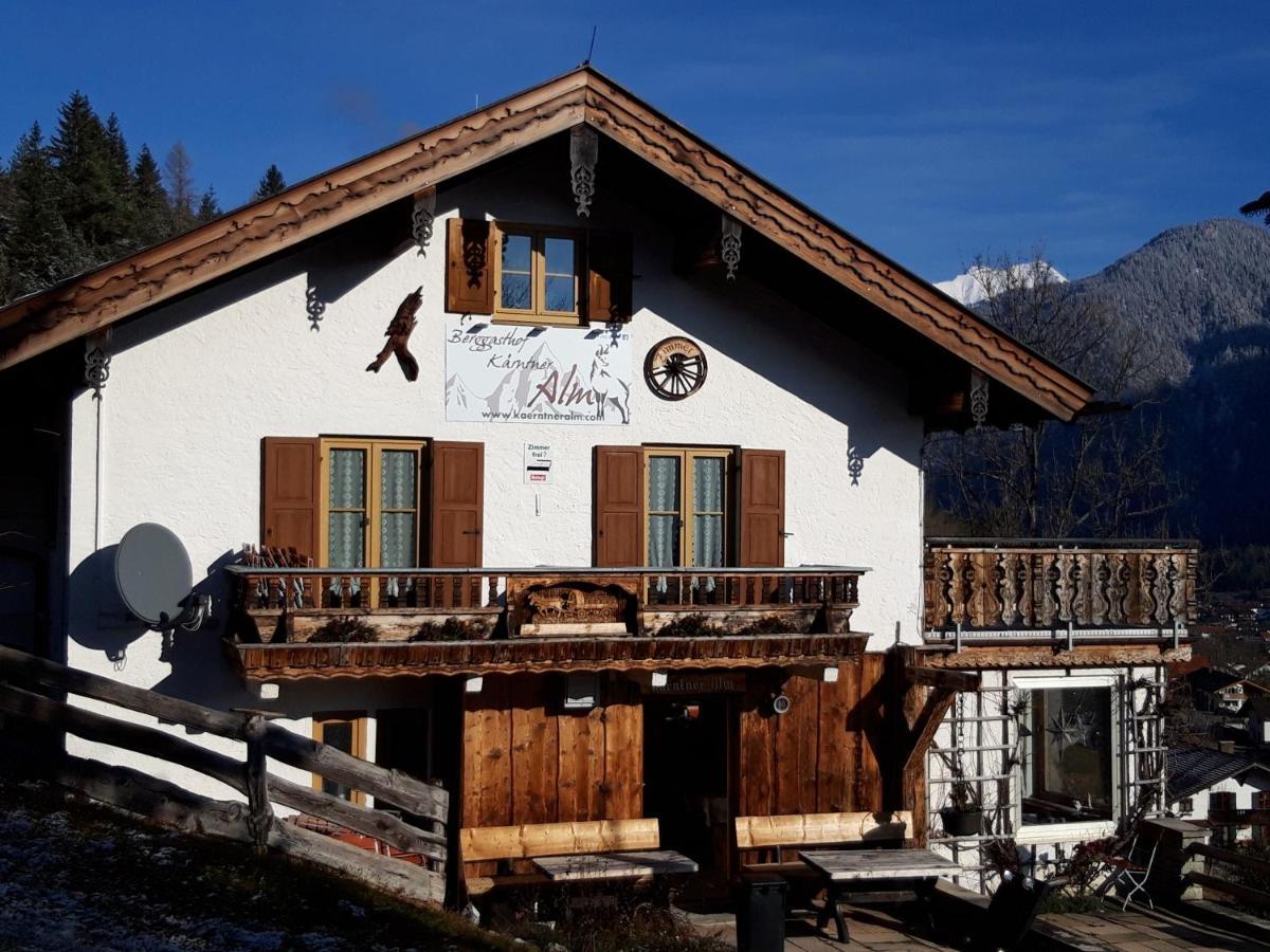 Hotel Berggasthof Kärntner Alm Mittenwald Exterior foto